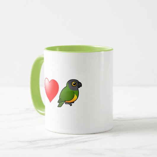 I Love Senegal Parrots Mok (Voorkant links)