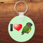 I Love Senegal Parrots Sleutelhanger (Voorkant)