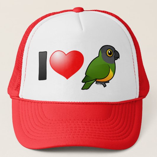I Love Senegal Parrots Trucker Pet (Voorkant)