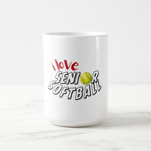 I Love Senior Softball Mug Koffiemok (Center)