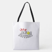 I Love Senior Softball Tote Bag (Voorkant)