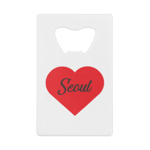 I Love Seoul - Zuid-Korea Creditkaart Flessenopener