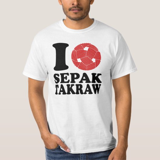 I Love Sepak Takraw T-shirt (Voorkant)