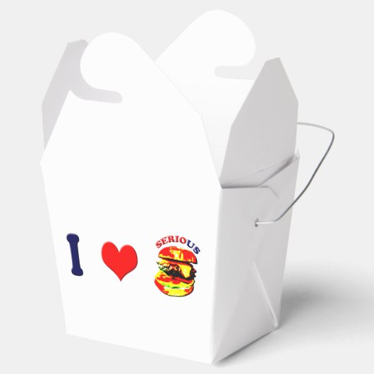 I Love Serious Burgers (horizontaal) Bedankdoosjes (Geopend)