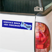 I Love Service Dogs Bumpersticker (Op Truck)