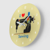 I Love Sewing  Sewing Machine Grote Klok (Hoek)