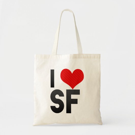 I Love SF Tote Bag (Voorkant)