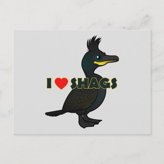 I Love Shags Briefkaart (Voorkant)