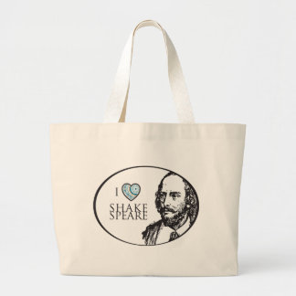I Love Shakespeare Canvas tas