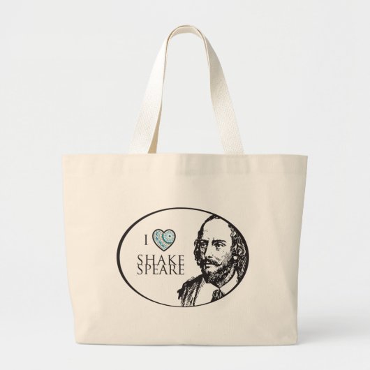 I Love Shakespeare Canvas tas (Voorkant)