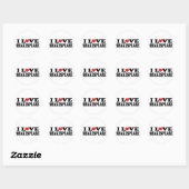 I Love Shakespeare Gift Ronde Sticker (Vel)