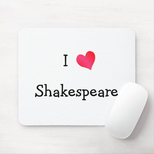 I Love Shakespeare Muismat (Met muis)