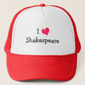 I Love Shakespeare Trucker Pet (Voorkant)