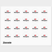 I Love Shanghai Ronde Sticker (Vel)
