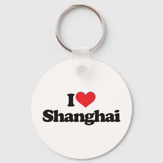 I Love Shanghai Sleutelhanger (Voorkant)