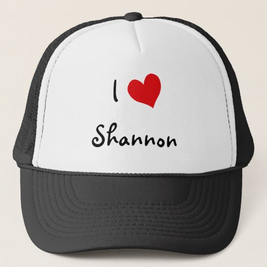 I Love Shannon Trucker Pet (Voorkant)