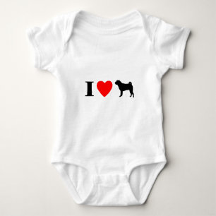 I Love Shar Peis Baby Creeper Romper