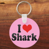 I Love Shark Sleutelhanger (Voorkant)