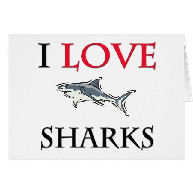 I Love Sharks (Voorkant Horizontaal)