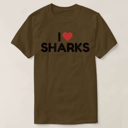 I Love Sharks398 T-shirt (Design voorkant)