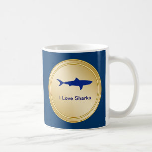 I Love Sharks Drink Mok
