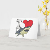 I Love Sharks Kaart (Gele Bloem)
