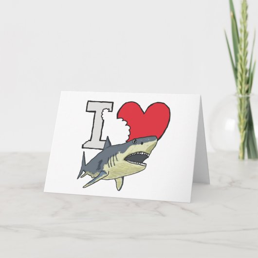 I Love Sharks Kaart (Voorkant)