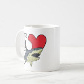 I Love Sharks Koffiemok (Voorkant links)