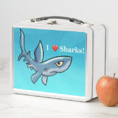 I Love Sharks Metal Lunch Box (In situ)