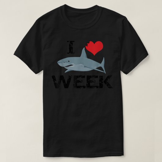 I Love Sharks, Shark Fan Gift T-shirt (Design voorkant)