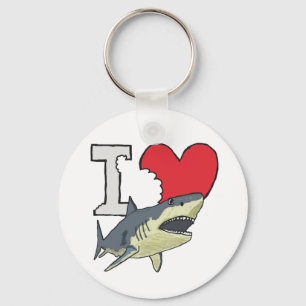 I Love Sharks Sleutelhanger