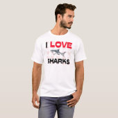 I Love Sharks T-shirt (Voorkant volledig)