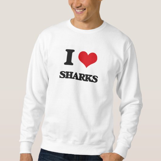 I Love Sharks Trui (Voorkant)