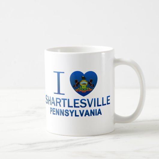 I Love Shartlesville, PA Koffiemok (Rechts)