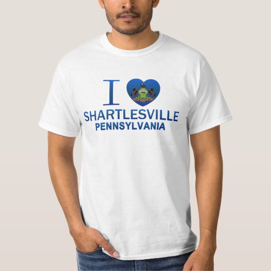 I Love Shartlesville, PA T-shirt (Voorkant)