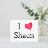 I Love Shaun Briefkaart (Staand voorkant)
