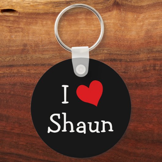 I Love Shaun Sleutelhanger (Voorkant)
