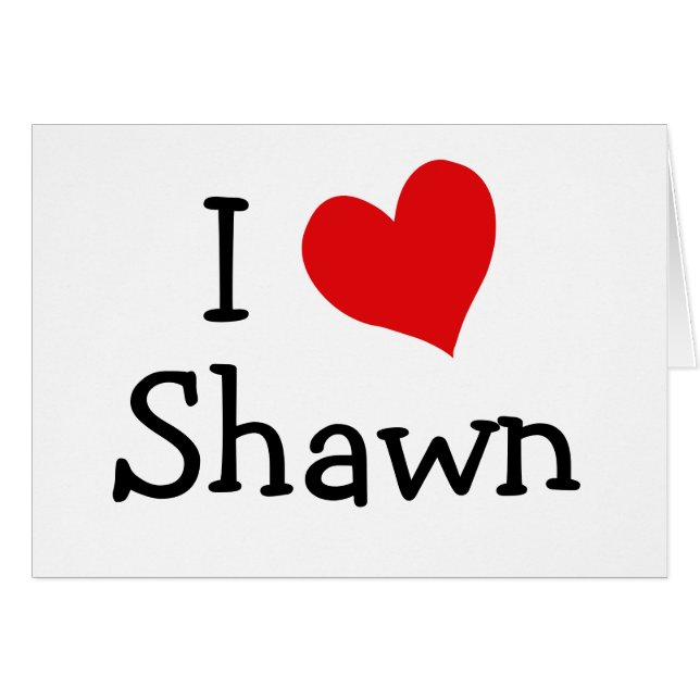 I Love Shawn (Voorkant Horizontaal)