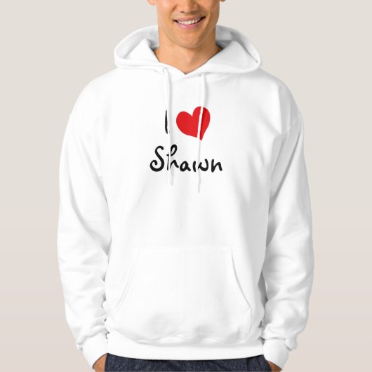 I Love Shawn Hoodie (Voorkant)