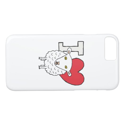 I Love Sheep Case-Mate iPhone Case (Achterkant (Horizontaal))