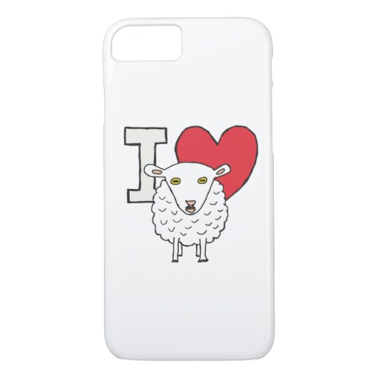 I Love Sheep Case-Mate iPhone Case (Achterkant)