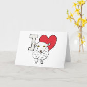 I Love Sheep Kaart (Gele Bloem)