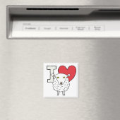 I Love Sheep Magneet (Insitu (Vaatwasser))
