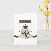 I Love Sheep Note Cards Kaart (Gele Bloem)