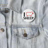 I Love Sheep Ronde Button 5,7 Cm (In situ)