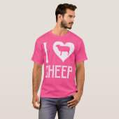 I Love Sheep T-shirt (Voorkant volledig)