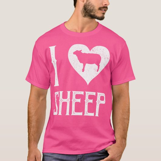 I Love Sheep T-shirt (Voorkant)