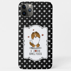 I Love Shelties (sable 2) Shetland Sheepdogs Cute Case-Mate iPhone Case