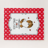 I Love Shelties (sable 2) Shetland Sheepdogs Cute Legpuzzel (Horizontaal)