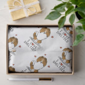 I Love Shelties (sable 2) Shetland Sheepdogs Cute Tissuepapier (Geschenk)